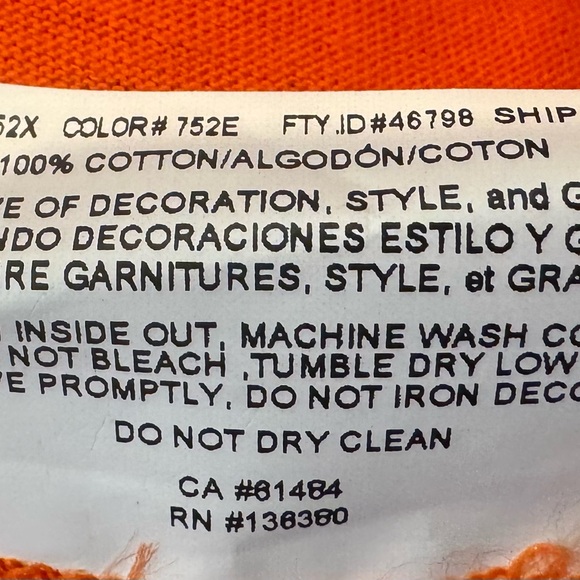 Chicago Bears Football Orange T-Shirt - Picture 6 of 6